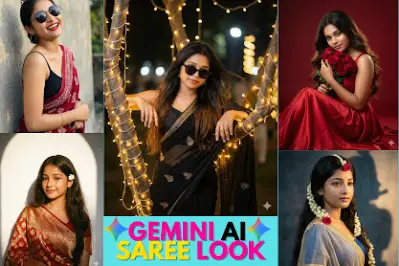 Red Saree Prompt for Gemini Text